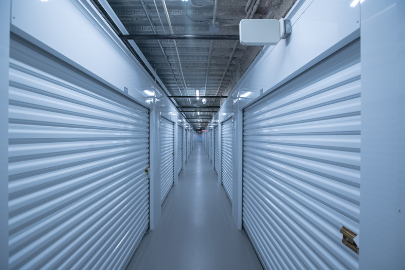 A view of interior storage units at the Dr. Phillips ExtraSpace Storage facility located in Orlando, FL